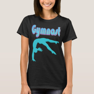 Gymnast Back Handspring Step Out Teal T-Shirt