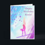 Gymnast Birthday Card<br><div class="desc">Stunning birthday card for any gymnast!</div>