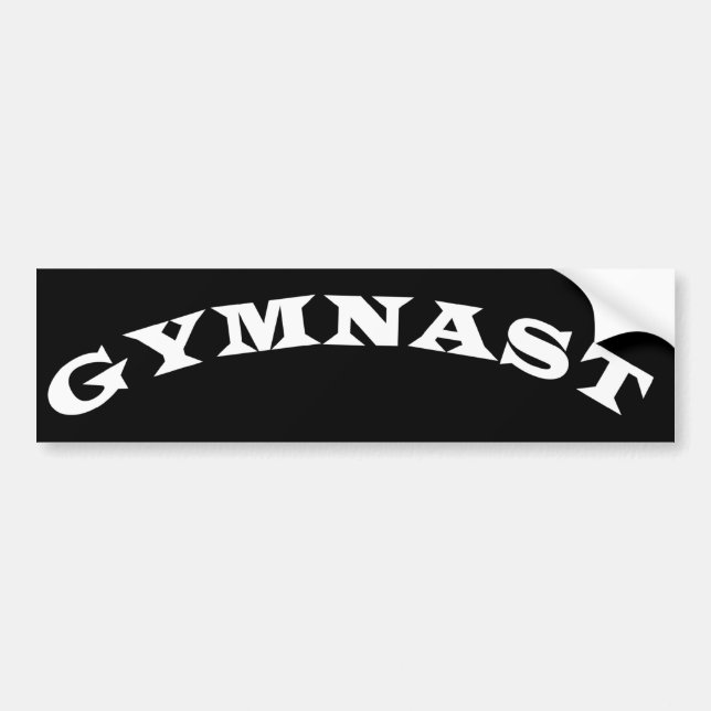 Gymnast Bumper Sticker (Front)