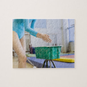 Gymnast chalking her hands jigsaw puzzle