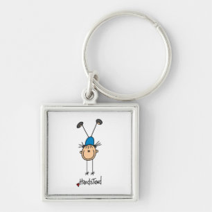 Gymnast Doing Handstands Keychain