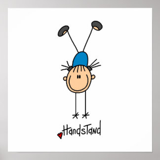 Gymnast Doing Handstands Poster