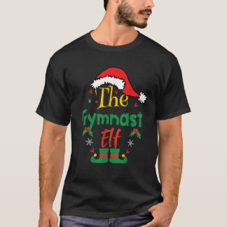 Gymnast Elf Xmas Group Christmas Matching Family R T-Shirt