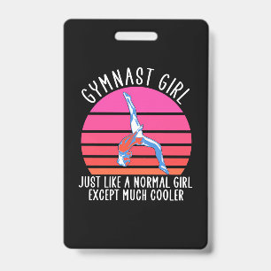 Gymnast Girl Badge