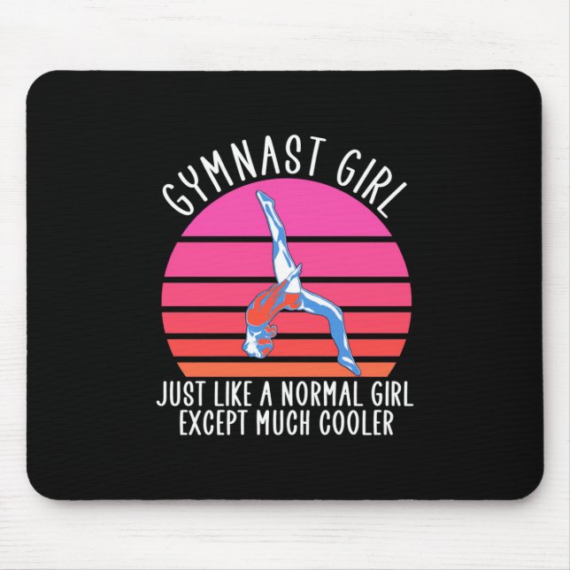 Gymnast Girl Mouse Pad (Front)