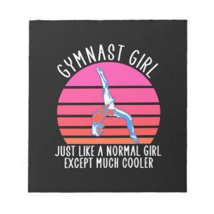 Gymnast Girl Notepad