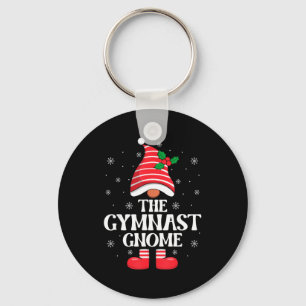 Gymnast Gnome Christmas Family Matching Group Funn Keychain