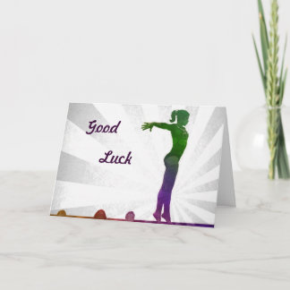 Gymnast Good Luck Card