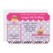 Gymnast Gymnastics Birthday Party Invitation Zebra