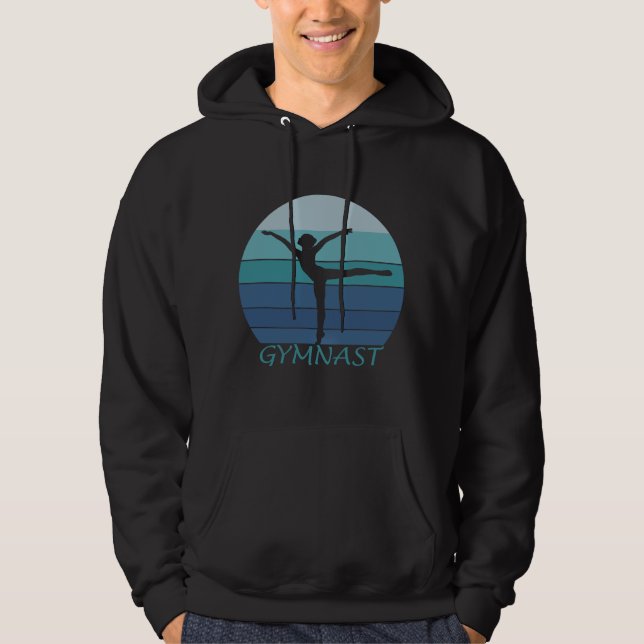 GYMNAST- I LOVE GYMNASTICS. HOODIE (Front)