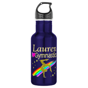 GYMNAST LOVE PERSONALIZED WATER BOTTLE