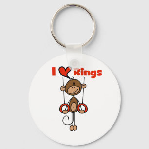 Gymnast Loves Rings Keychain