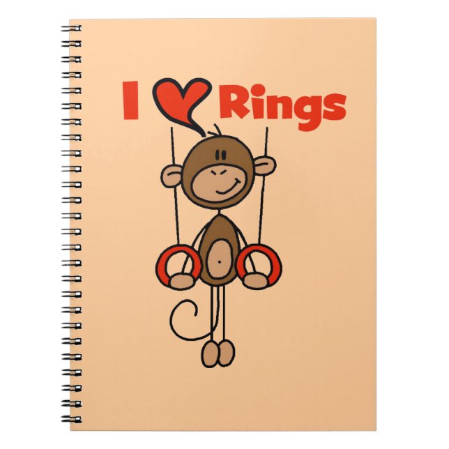 Gymnast Loves Rings Notebook (Front)
