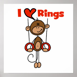 Gymnast Loves Rings Poster