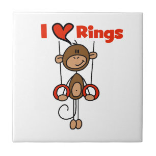 Gymnast Loves Rings Tile