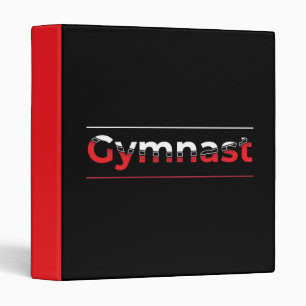 Gymnast - Minimalist Modern Gymnastics Word Binder