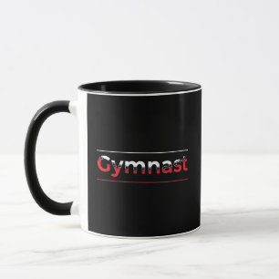 Gymnast - Minimalist Modern Gymnastics Word Mug