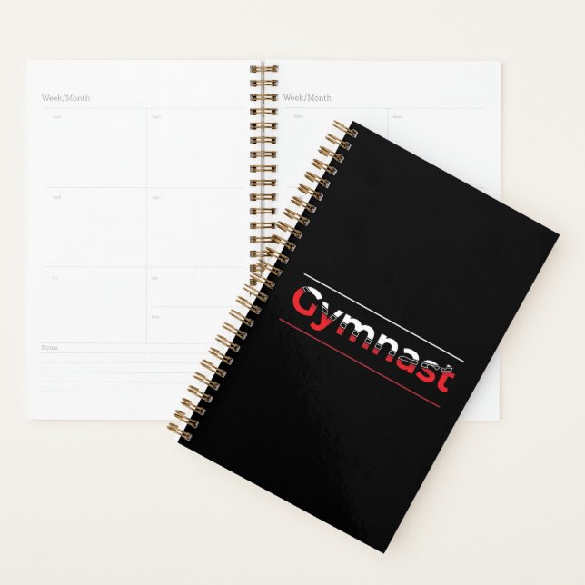 Gymnast - Minimalist Modern Gymnastics Word Planner (Display)