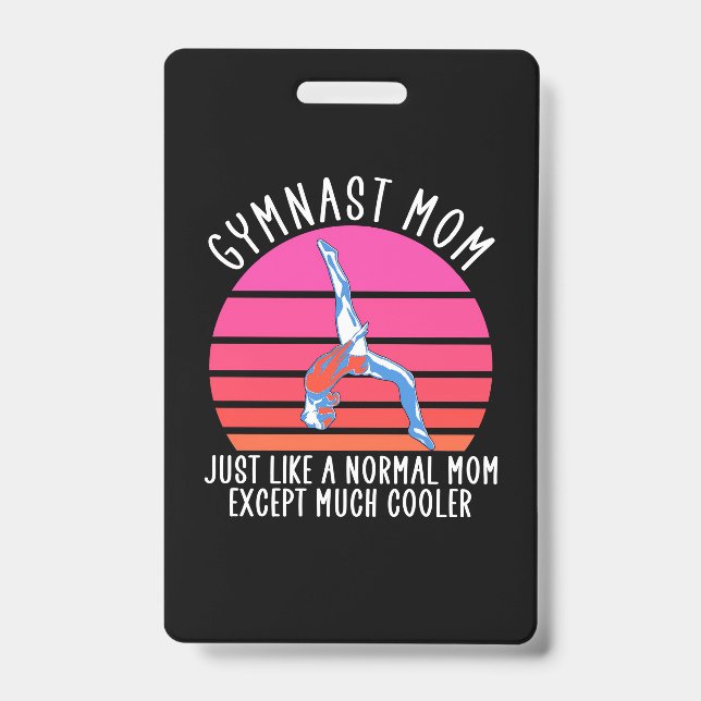 Gymnast Mom Badge (Front)