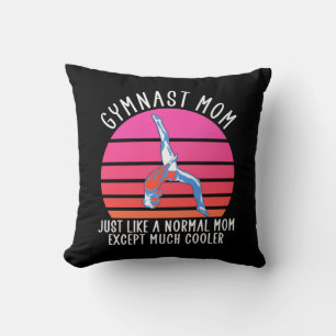 Gymnast Mom Throw Pillow