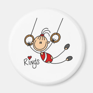 Gymnast on Rings Magnet