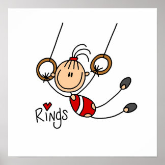 Gymnast on Rings Poster