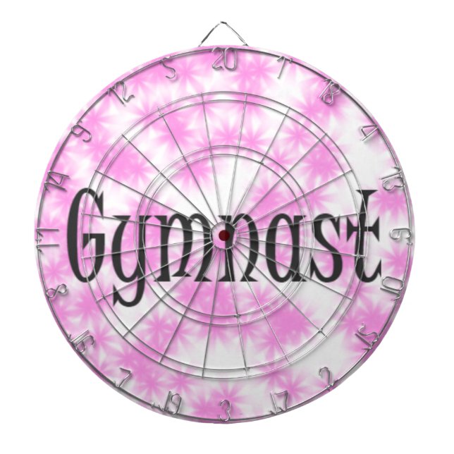Gymnast Pink and White Dartboard (Front)