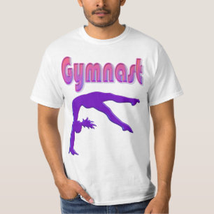 Gymnast Power Tumbling Purple Metallic T-Shirt