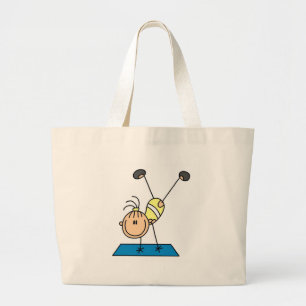 Gymnast Practicing  Large Tote Bag