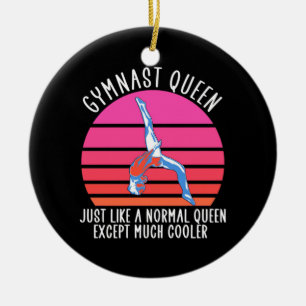 Gymnast Queen Ceramic Ornament
