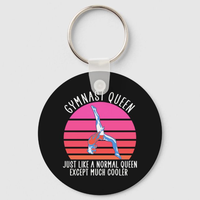 Gymnast Queen Keychain (Front)