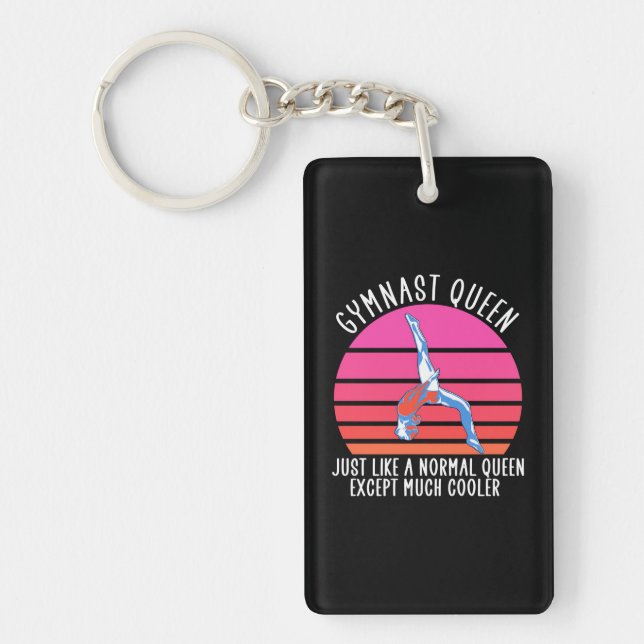 Gymnast Queen Keychain (Front)