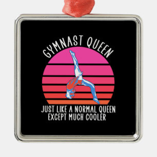 Gymnast Queen Metal Ornament