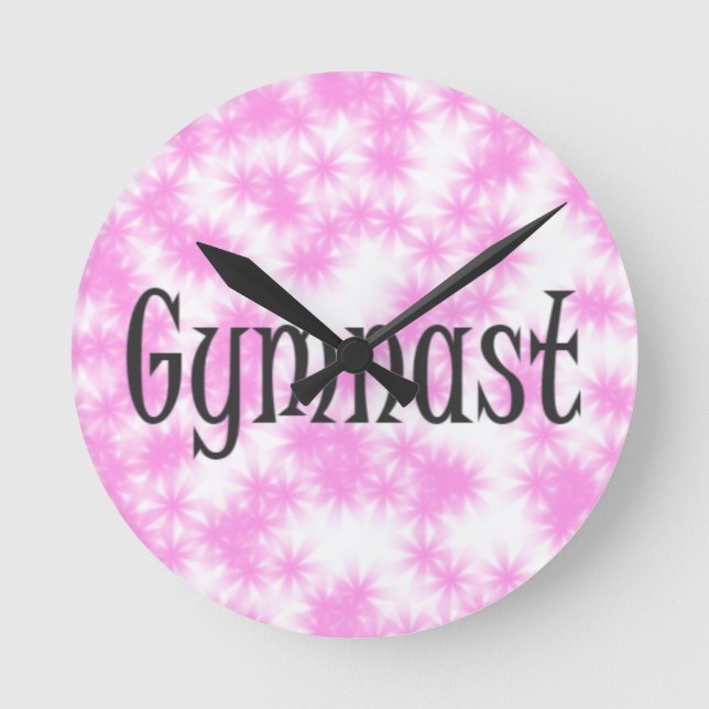 Gymnast Round Clock (Front)