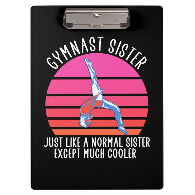 Gymnast Sister Clipboard (Front)