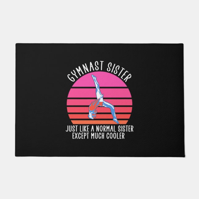 Gymnast Sister Doormat (Front)