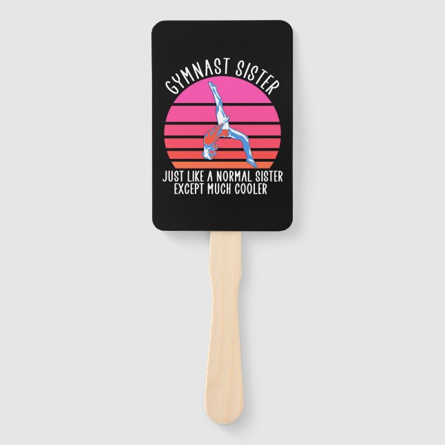 Gymnast Sister Hand Fan (Front)