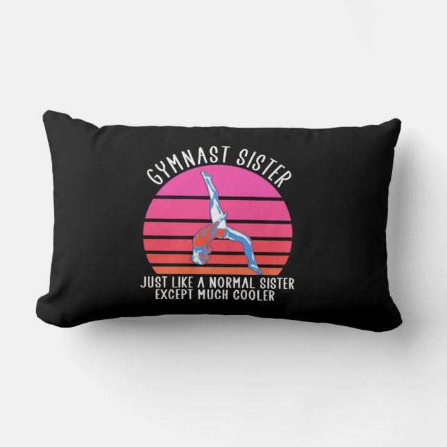 Gymnast Sister Lumbar Pillow (Front)