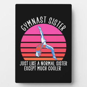 Gymnast Sister Plaque