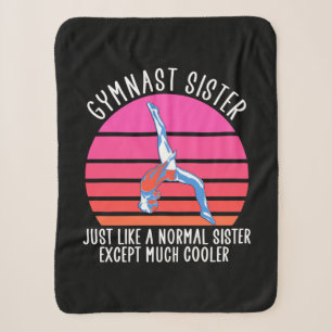 Gymnast Sister Sherpa Blanket