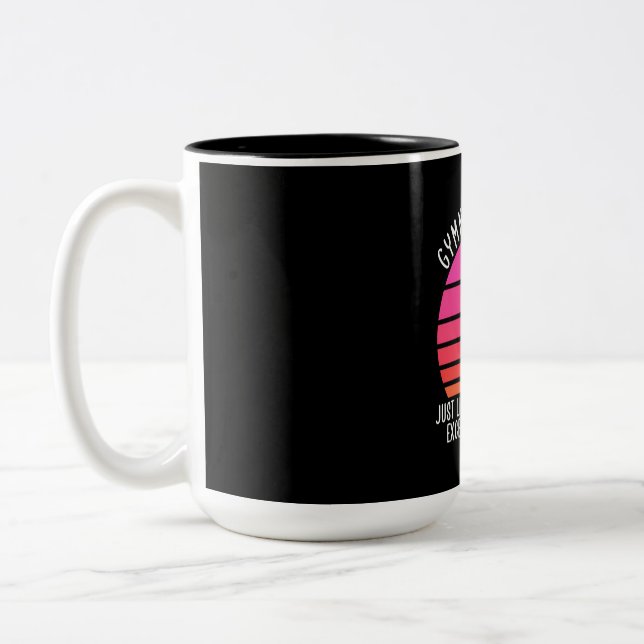 Gymnast Sister Two-Tone Coffee Mug (Left)