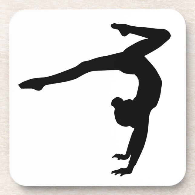 Gymnast Stag Handstand Gifts Coaster (Front)