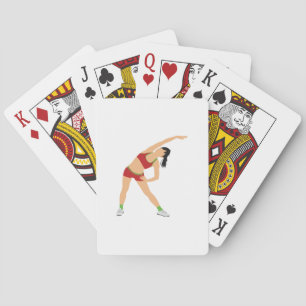 Gymnast Warming Up Playing Cards