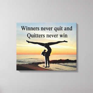 GYMNAST WINNER CANVAS PRINT