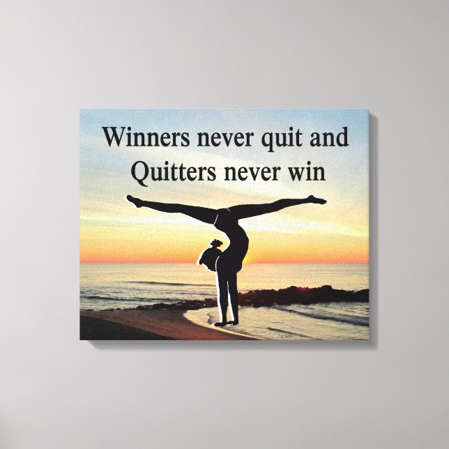 GYMNAST WINNER CANVAS PRINT (Front)