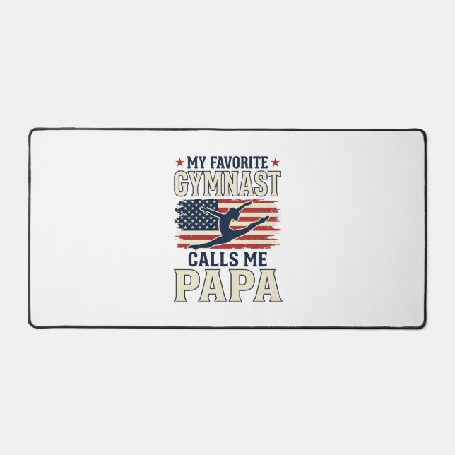 Gymnaste préféré m'appelle Papa Patriotique Vintag (Recto)
