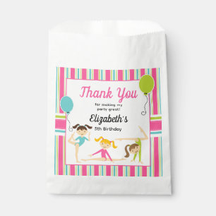 Gymnastic Girls Birthday Party Favour Bag
