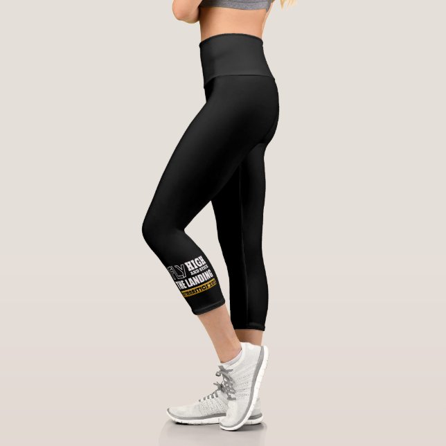 Gymnastics 101 Fly High - Bar Gymnast Capri Leggings (Left)