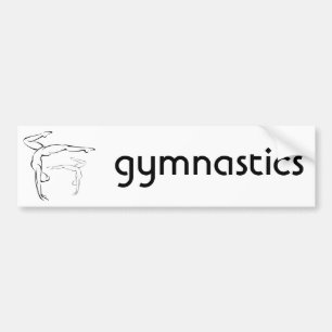 Gymnastics 2 bumper sticker