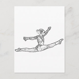 Gymnastics 2 postcard